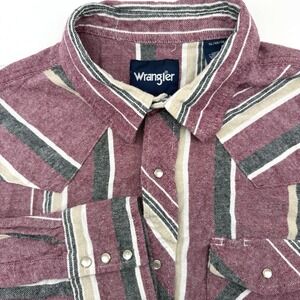 Wrangler Men's Long Sleeve Multicolor XL Western XL Cowboy Pearl Snap Rodeo‎